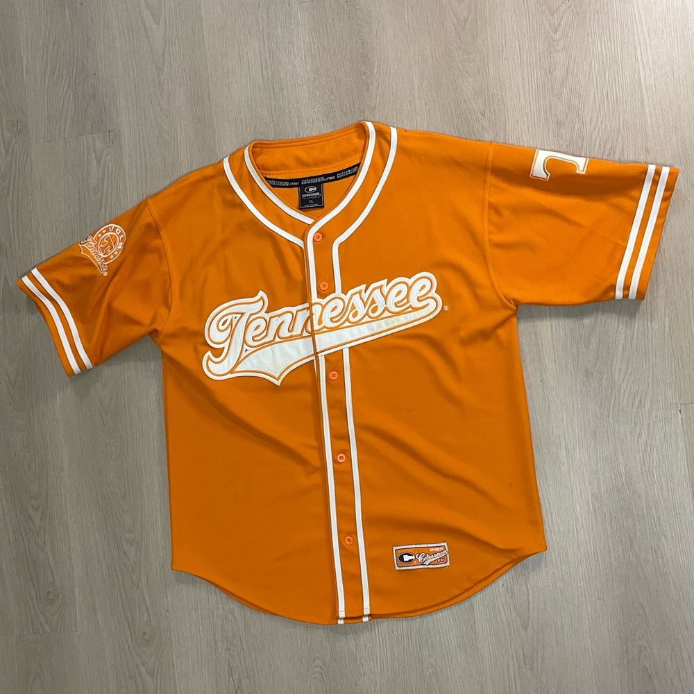 WORN Colosseum Tennessee Volunteers Baseball Jersey Orange